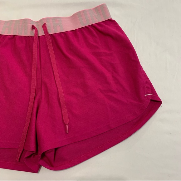 UNDER ARMOUR Women’s Bright Pink Loose Heatgear Sport Fitness Running Shorts S - Picture 5 of 14